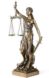 RETFÆRDIGHEDS GUDINDE. Justitia figur